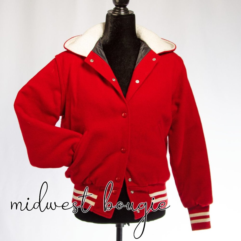 Red Holloway Original College Varsity Jacket